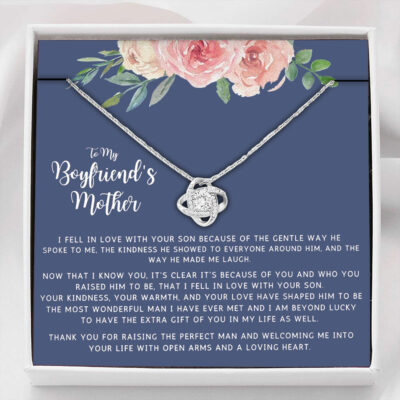 Mom Necklace, Mother-in-law Necklace, To My Boyfriend’s Mom Gifts Necklace, Boyfriends Mom Birthday