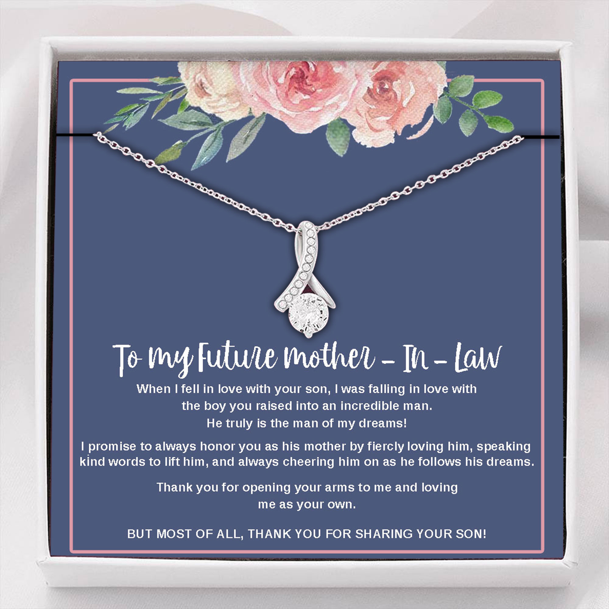 Mom Necklace, Mother-in-law Necklace, Future Mother In Law Necklace Gift, Mother Of The Groom Necklace Wedding