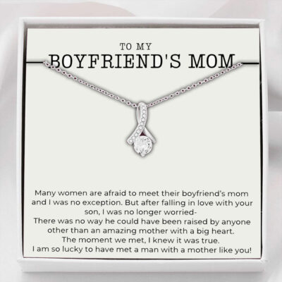 Mom Necklace, Mother-in-law Necklace, Gift To My Boyfriend’s Mom Necklace, Gift For Future Mother-in-law
