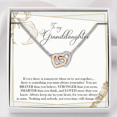 Granddaughter Necklace, Gift For Granddaughter – Keep In Your Heart Necklace Necklace