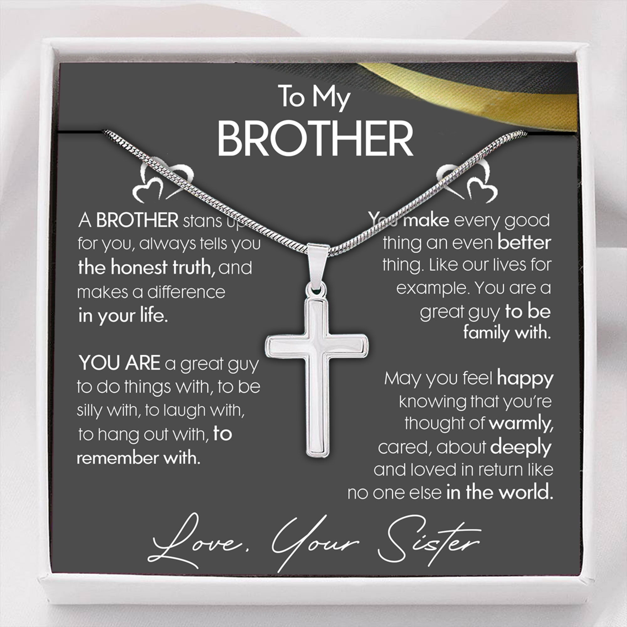 For My Brother Gifts, Best Brother Bracelet, Big Brother, Little