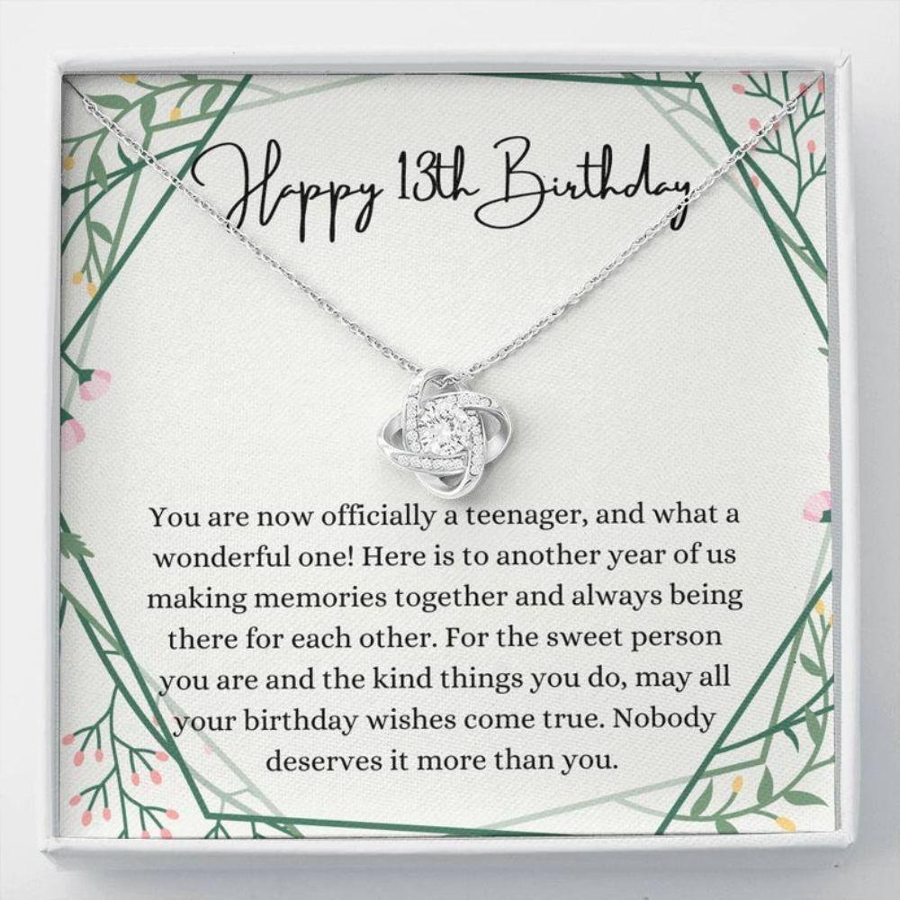 Daughter Necklace, Niece Necklace, Happy 13th Birthday Girl Necklace Gift  Official Teenager, Gift For 13 Year Old Girl Gifts - Necklacespring