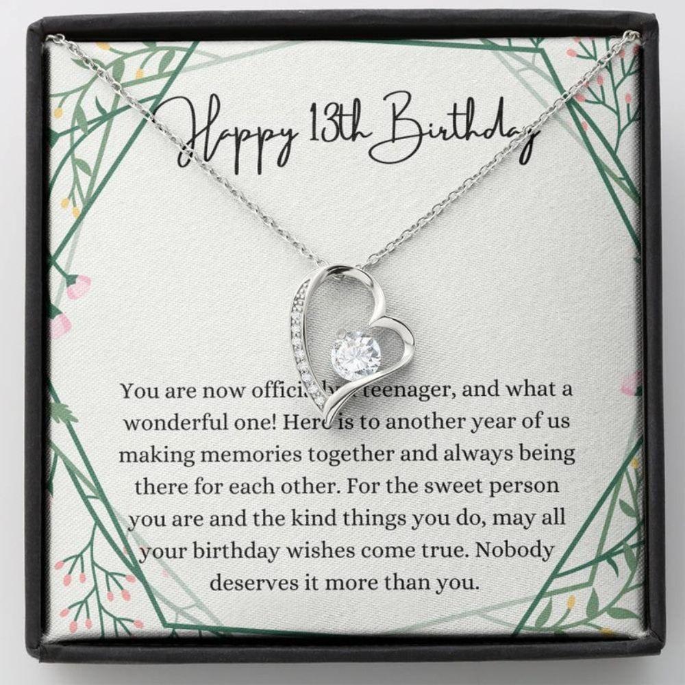 Gifts For Girls Personalized Alluring 13th Birthday Necklace Gift For Daughter Teenager Gift Gift for 13 year old teen girl gifts