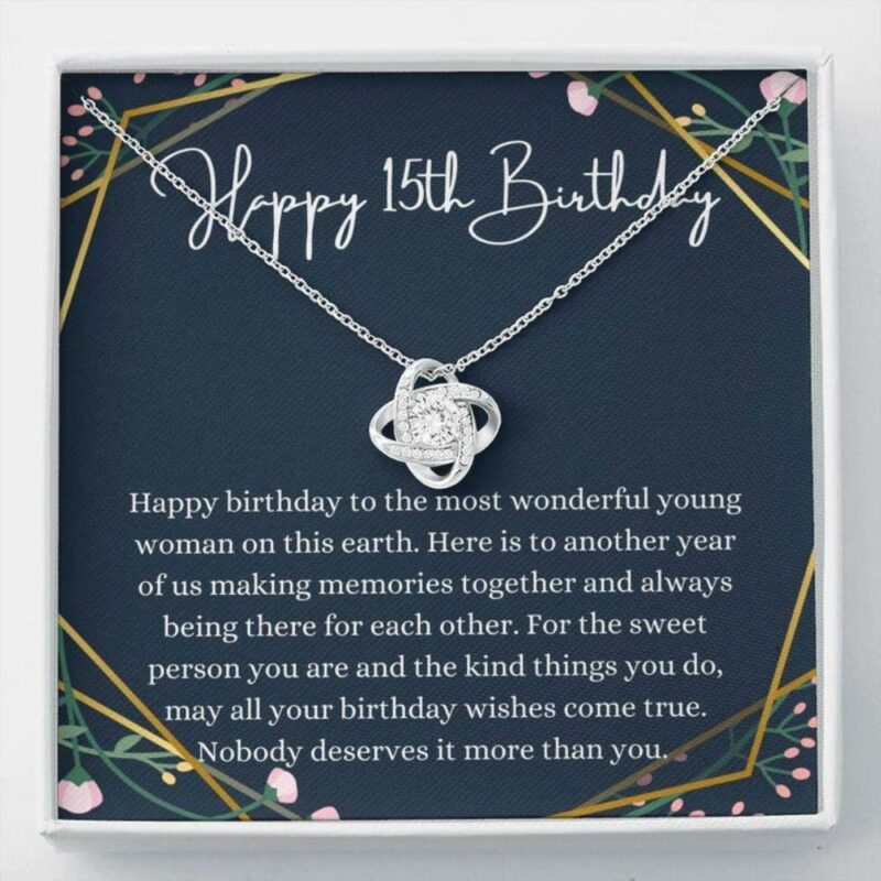 Daughter Necklace, Niece Necklace, Happy 15th Birthday Gift For Her