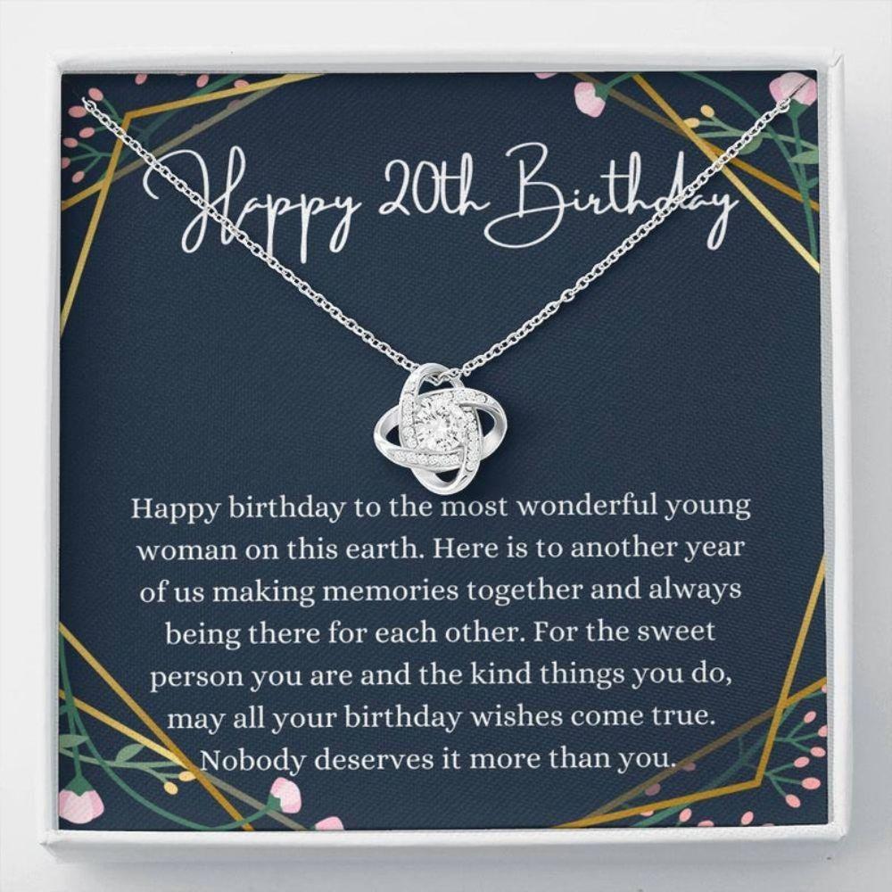 Happy 20th Birthday Gifts For Women Girls, 20 Years Old Necklace For Her -  Necklacespring