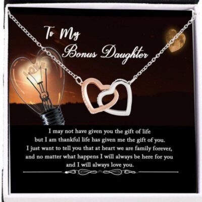 Daughter Necklace, Stepdaughter Necklace, Bonus Daughter Necklace,  Daughter In Law Gift From Mother In Law