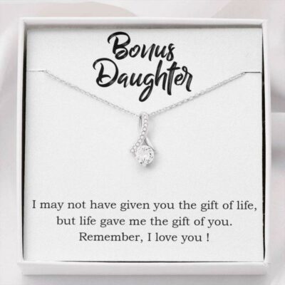 Daughter Necklace, Bonus Daughter “The Gift Of You” Alluring Beauty Necklace Gift