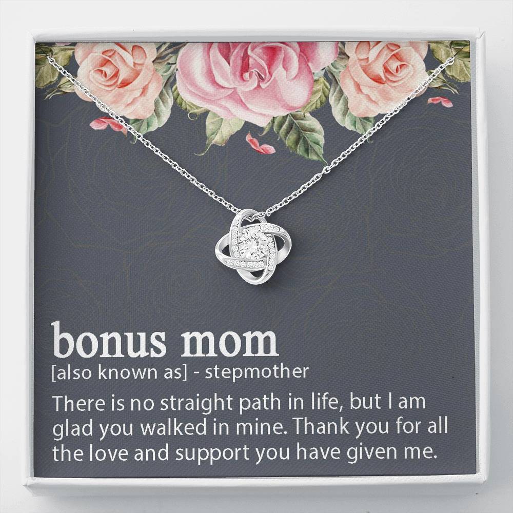Stepmom Necklace, Bonus mom gift necklace, unbiological mom gift, stepmom, stepmother