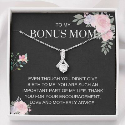 Bonus Mom Necklace – My Life – Necklace Gift For Step Mom