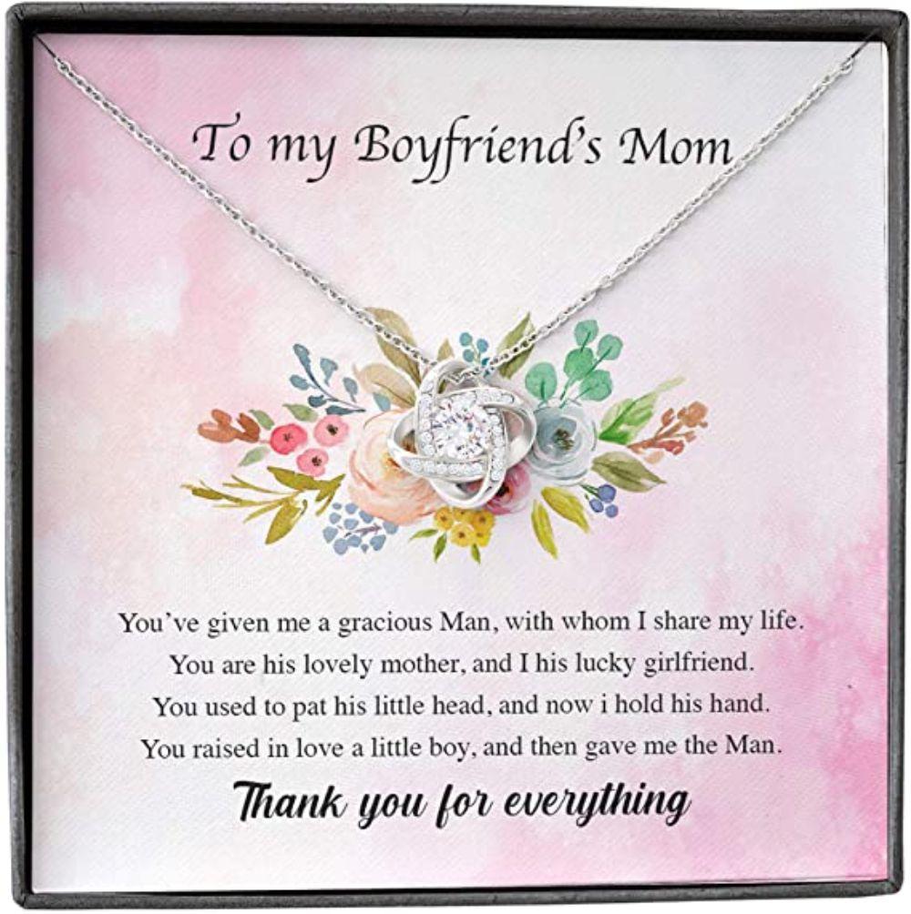 Mother-in-law Necklace, Boyfriend's Mom Necklace, Presents For Mother Gifts, Raise Boy Thank