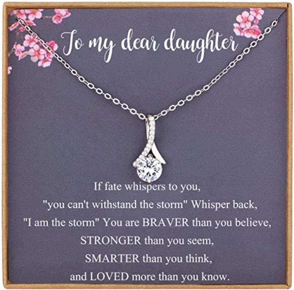 Daughter Necklace From Mom, Daughter Gifts From Dad, Necklace For Daughter From Dad