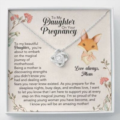 Daughter Necklace, Daughter Pregnancy Gift From Mom, Baby Shower Gift, Pregnant Daughter Gift