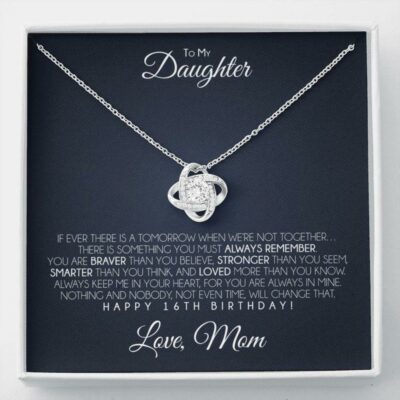 Daughter Necklace, Daughter’s 16th Birthday Necklace, To My Daughter 16th Birthday Gift From Mom