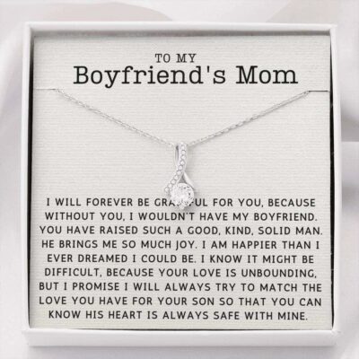 Mom Necklace, Mother-in-law Necklace, Gift To My Boyfriend’s Mom Necklace Gift For Boyfriend’s Mom Birthday