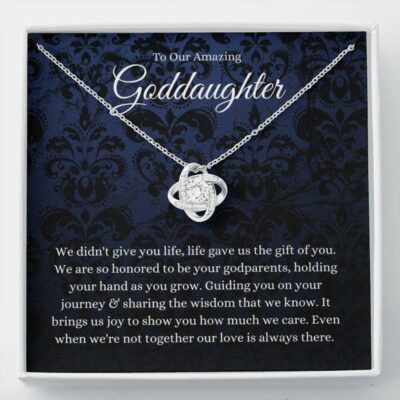 Goddaughter Necklace Gifts From Godparents, Baptism Gift, First Communion Gift For Girls