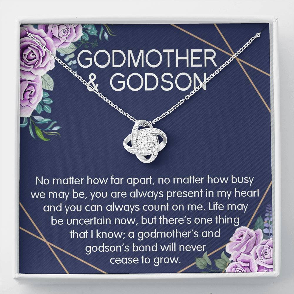 Godmother Necklace, Godson Necklace, Godmother & Godson Gift Necklace, Baptism, Confirmation, Graduation