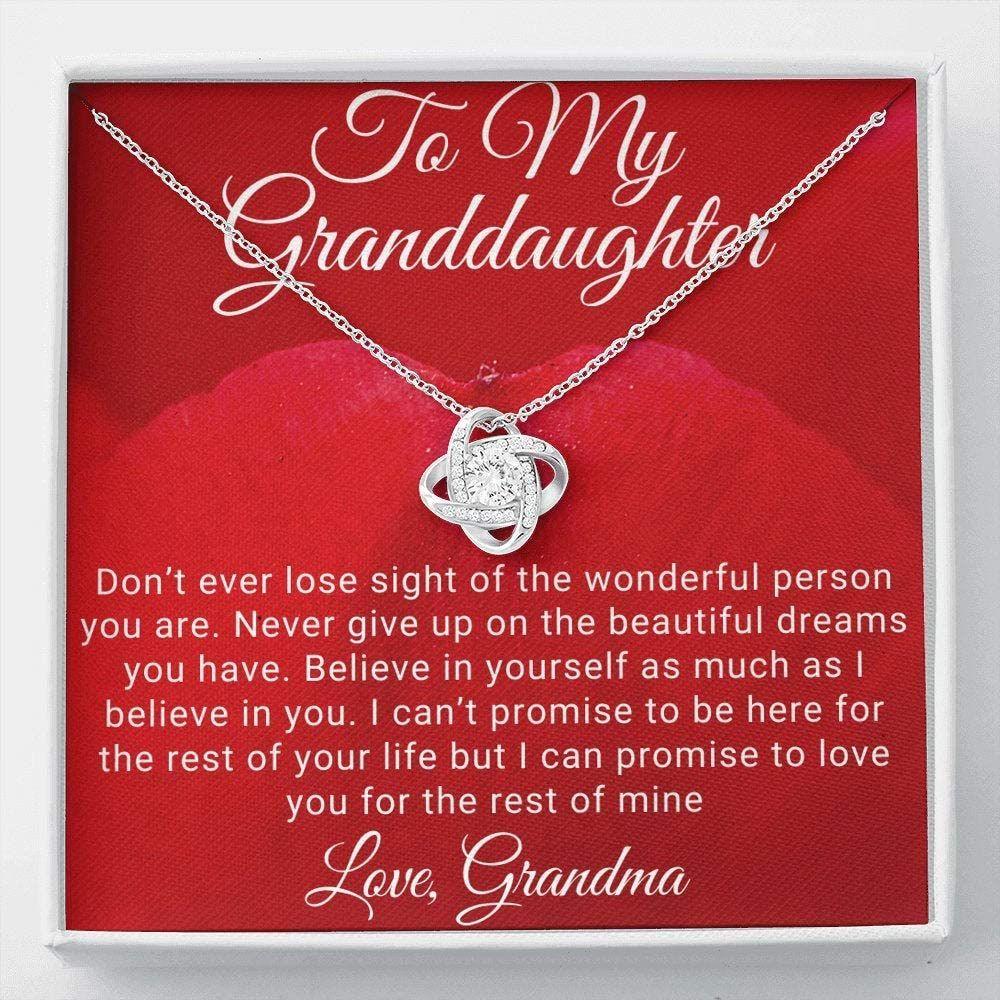 Granddaughter Necklace, Granddaughter Gift From Grandmother, Granddaughter Elegant Necklace