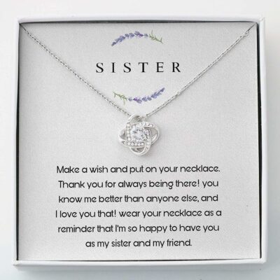 Sister Necklace, Love Knots Necklace – Sister Necklace My Sister And My Friend