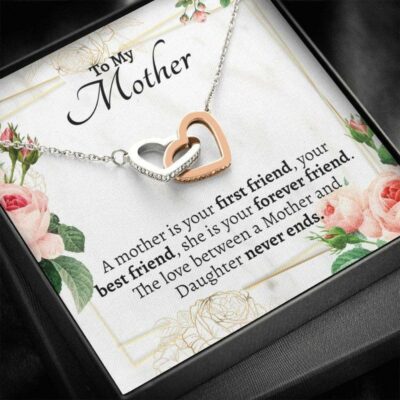 Mom Necklace, Mom Best Friend Necklace Gift From Daughter – My Mom Is My Best Friend