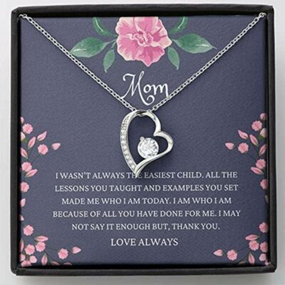 Mom Necklace Gift – Thank You Necklace, Gift, Mother Daughter Necklace