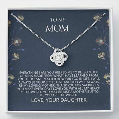 Mom Necklace Gift – You Are The World Necklace, Mother Daughter Necklace