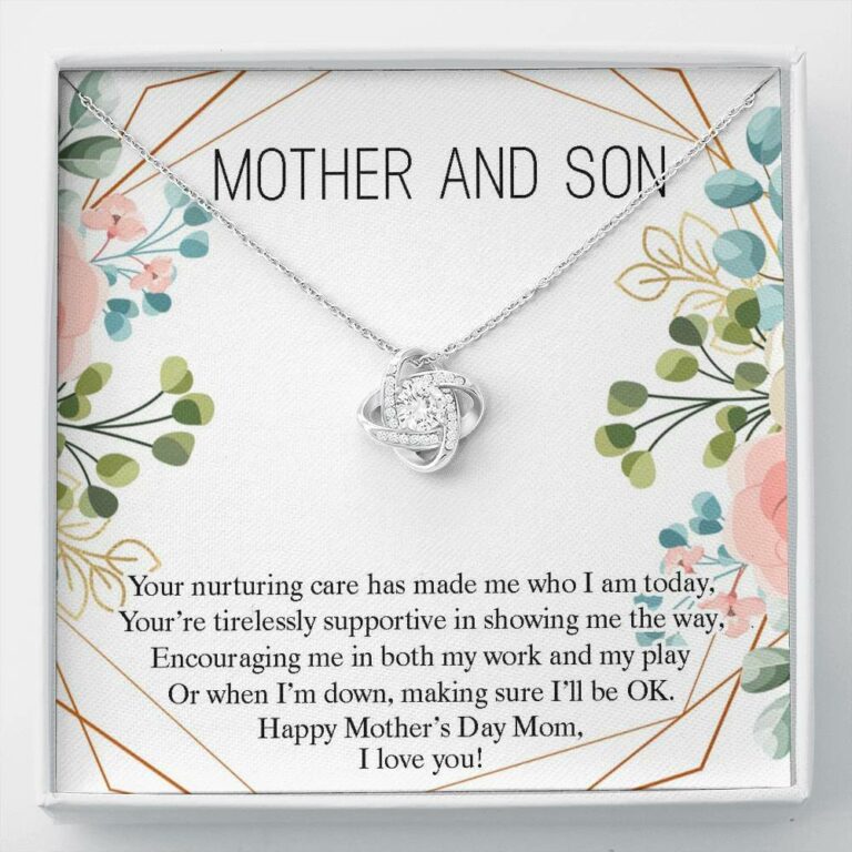 Mom Necklace, Mother and son necklace gift, happy mother's day gift ...