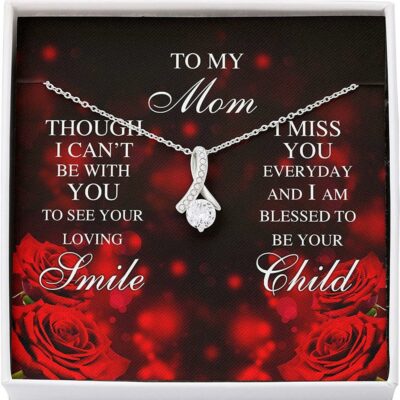Daughter Necklace, Mother Daughter / Son Necklace, Presents For Mom Gifts, Miss Bless Rose Necklace