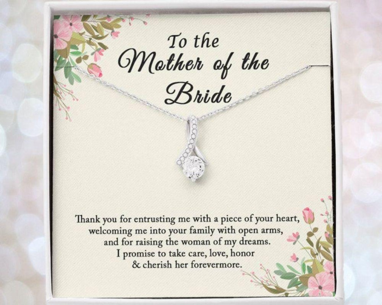 Mother in Law Wedding Gift from Groom Wedding Gift for Mother in Law Gift to Bride Mom Mother of The Bride Gift from Groom 