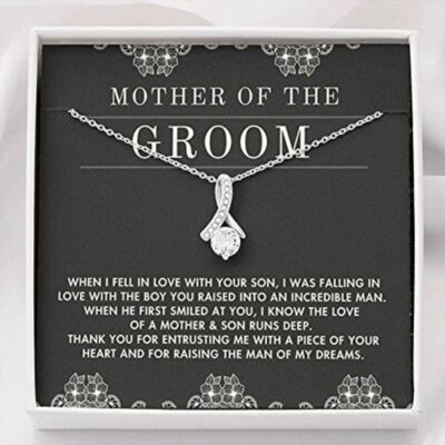 Mom Necklace, Mother Of The Groom Necklace – I Know The Love Of A Mother Son Run Deep