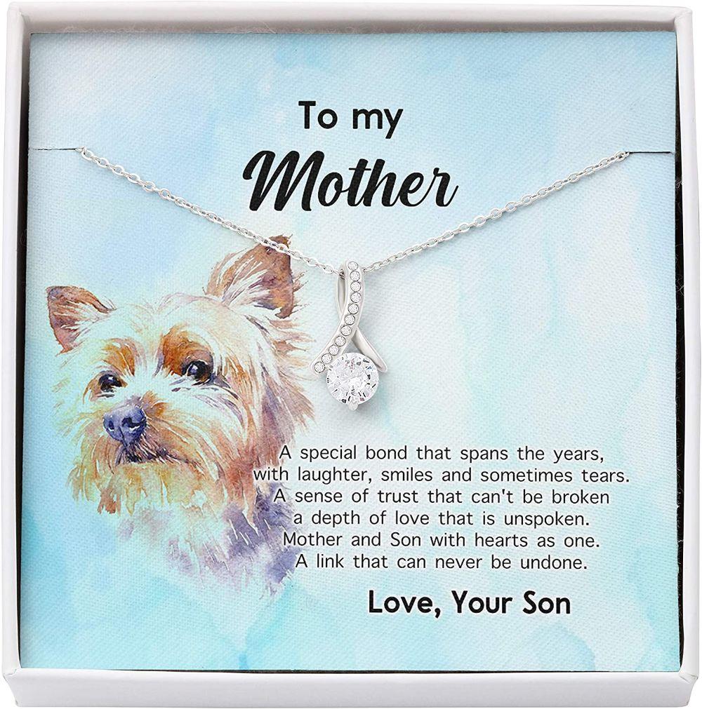 Mom Necklace, Mother Son Necklace, Presents For Mom Gifts, Special Bond Trust Love Dog