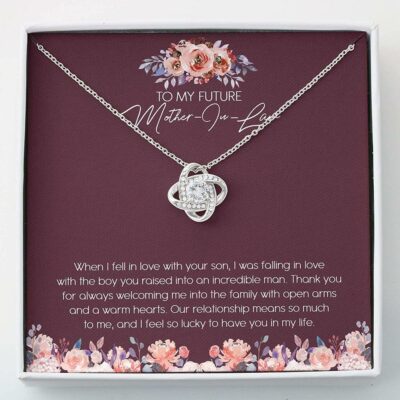 Mother-in-law Necklace, Necklace To My Fututure Mother-in-Law – Mothers Day Necklace Gift