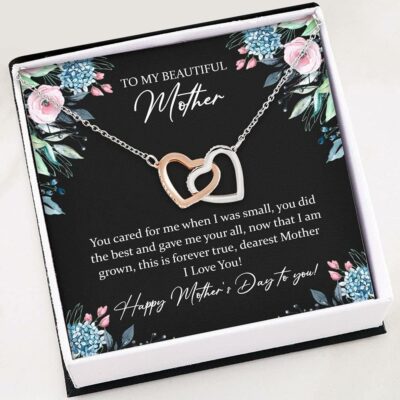 Mom Necklace, Necklace For Women Girl – To My Beautiful Mother – Necklace Gift For Mom