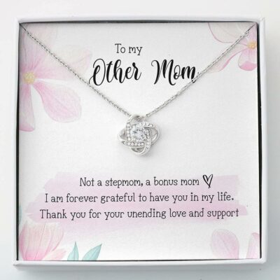 Mom Necklace, Stepmom Necklace, Other Mom Gift For Bonus Mom Necklace – Thank Mom Gift Mother Day Necklace