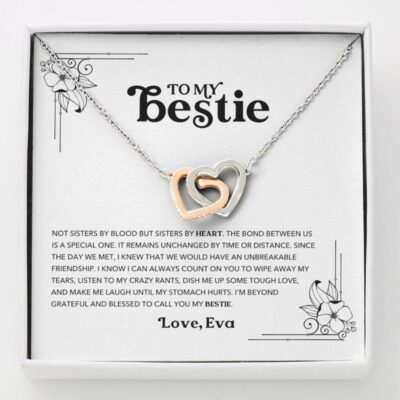 Friend Necklace, Personalized Necklace To My Bestie – Gift For BFF Best Friend Bestie Sister Custom Name
