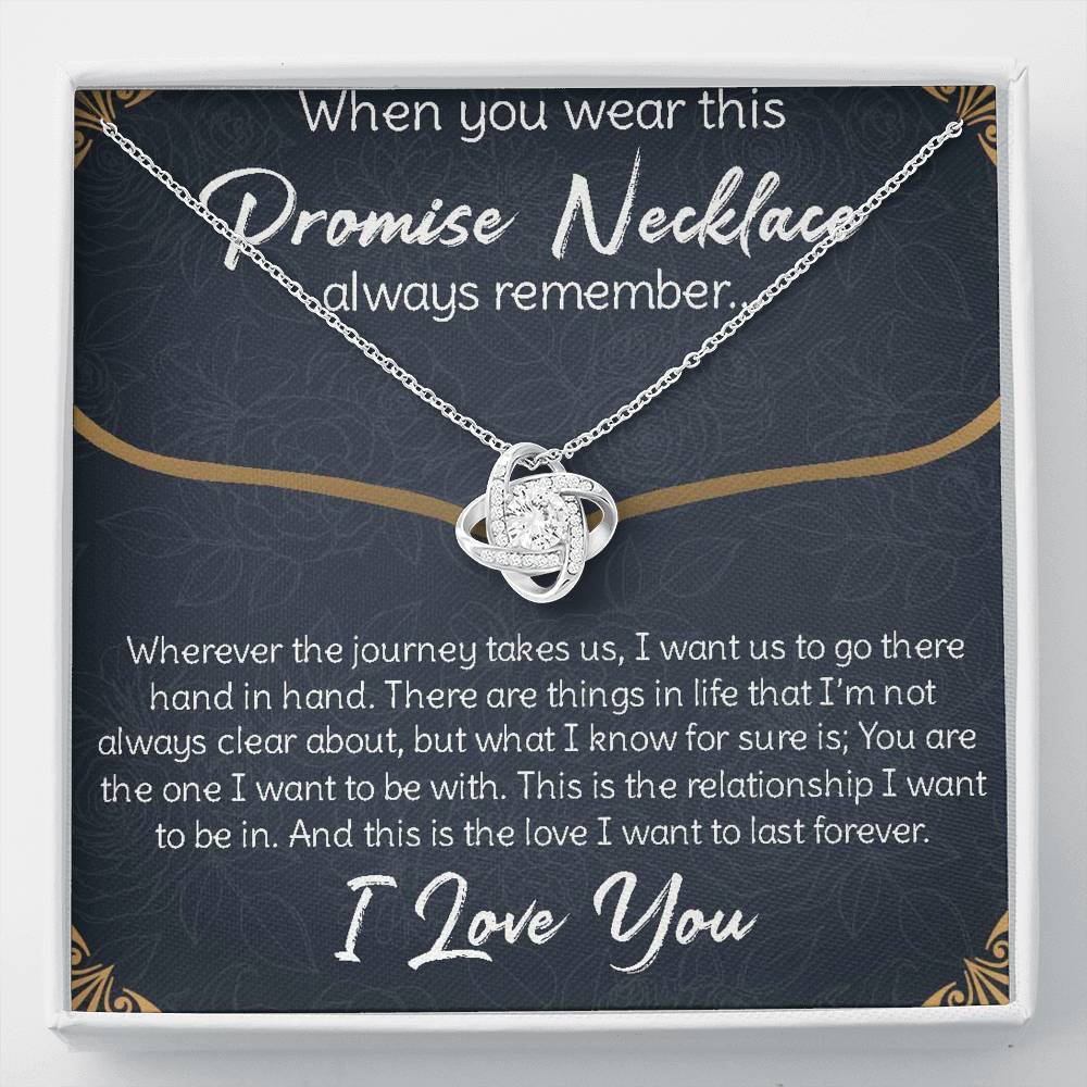 Girlfriend Necklace, Promise necklace gift for girlfriend from boyfriend, for couples, gift for her, anniversary