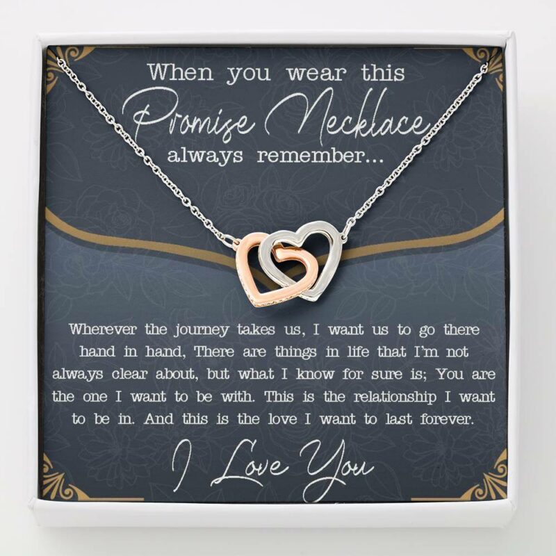 Girlfriend Necklace, Promise necklace gift for girlfriend from