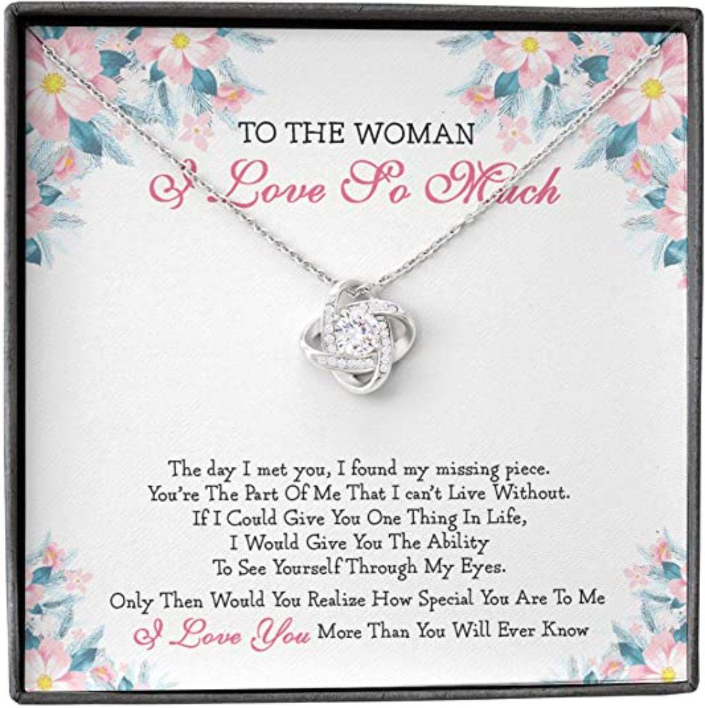 Girlfriend Necklace, Future Wife Necklace, Soulmate Necklace Gift For Her, To Woman Love Much