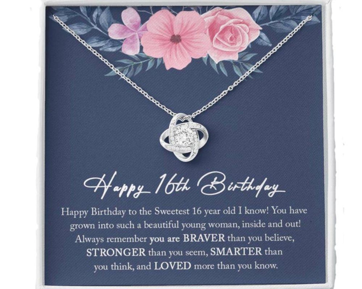 Sweet 16 Necklace. Love. Sixteen Candles. Bloom. Happy Birthday. Gift | eBay