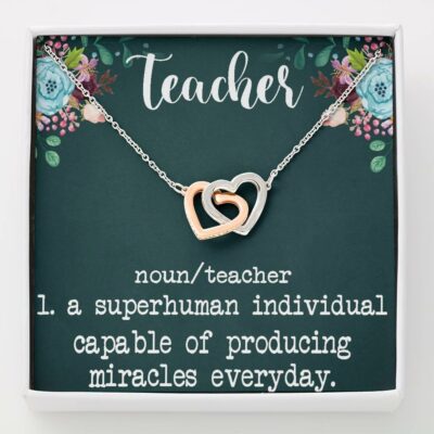 Teacher necklace gift: teacher appreciation gift, gifts for teacher thank you