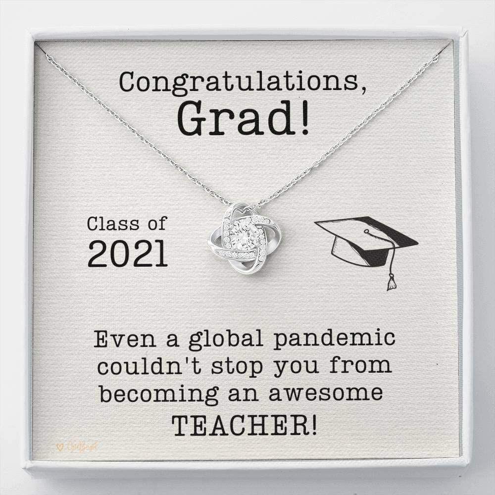 Teacher Graduation Gift Necklace Class Of 2021 Necklace