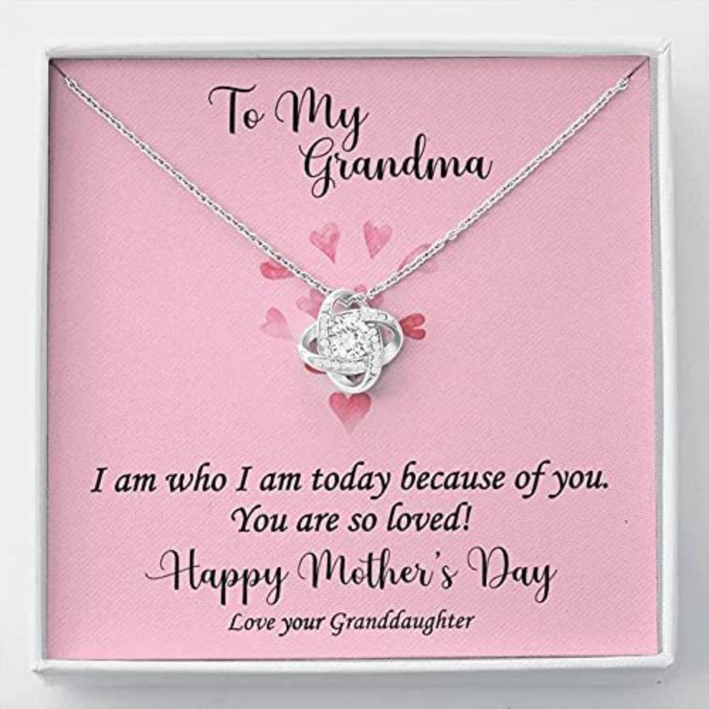 Grandmother Necklace, To Grandma Necklace Gift For Mother's Day You Are So Loved