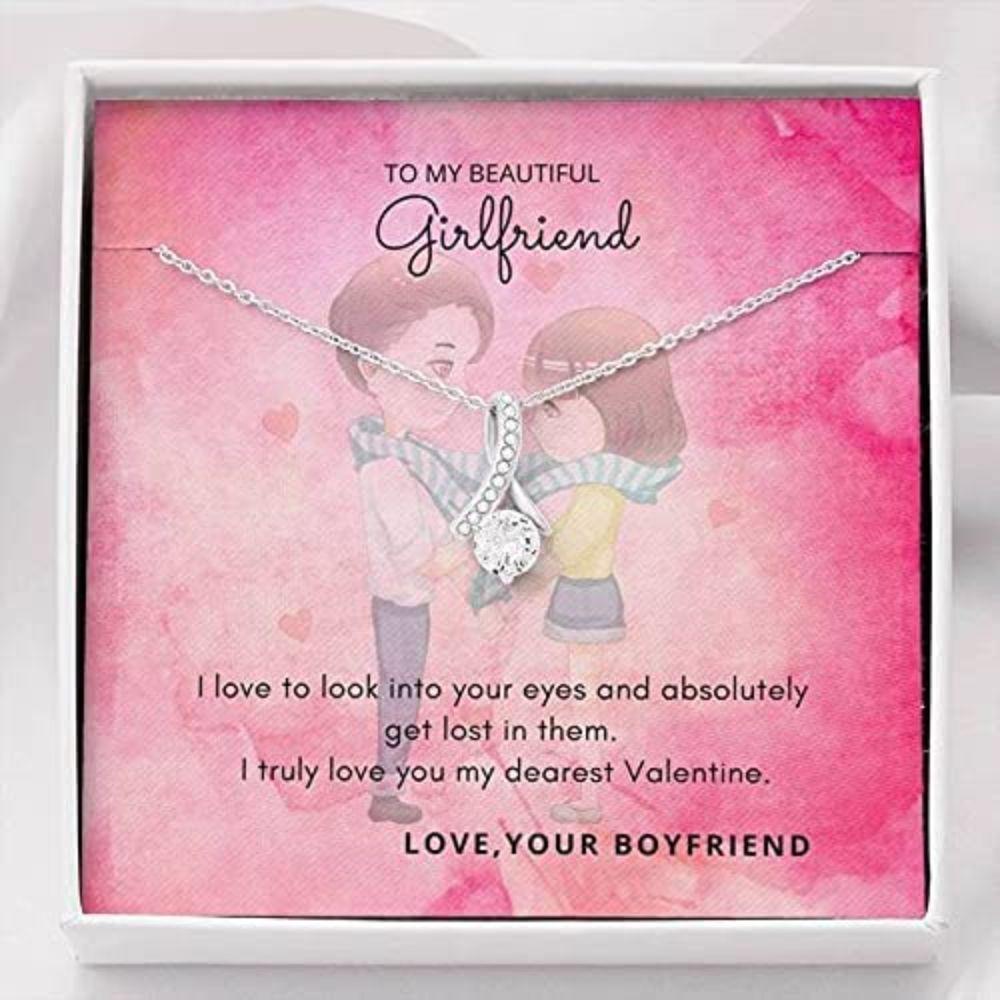 Girlfriend Necklace, Future Wife Necklace, To My Beautiful Girlfriend Necklace Anniversary Gift From Boyfriend Love Always