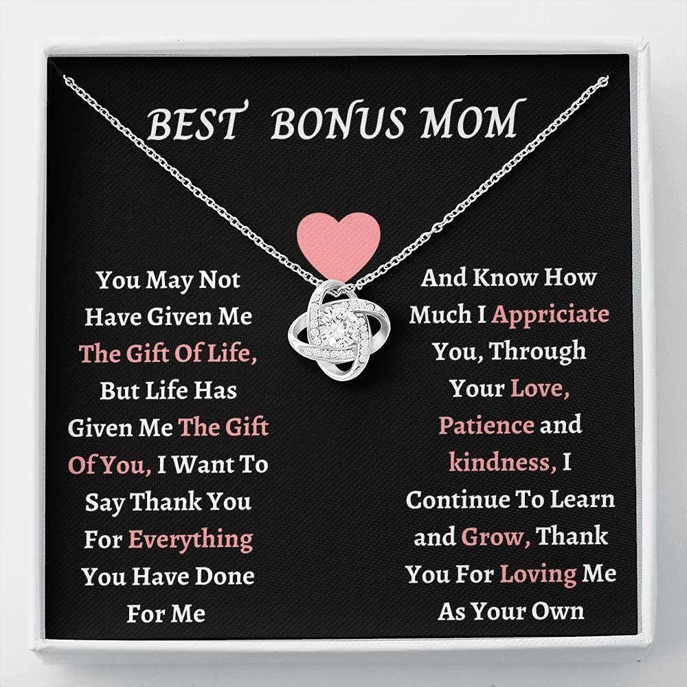 Stepmom Necklace, To My Bonus Mom Ever Gift Necklace, Surprised Gift Step Mom, Stepmother, Mother-in-law