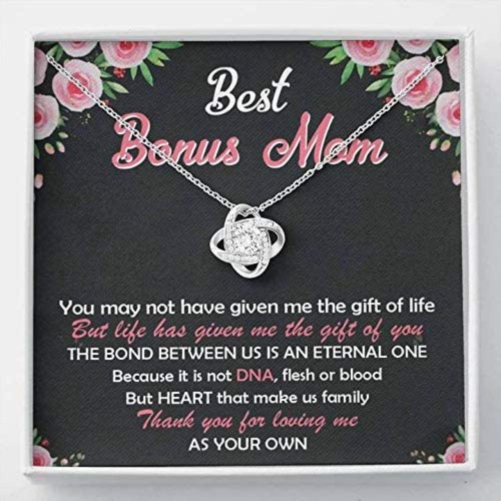 Stepmom Necklace, To My Bonus Mom Necklace - Thank For You Loving Me As Your Own