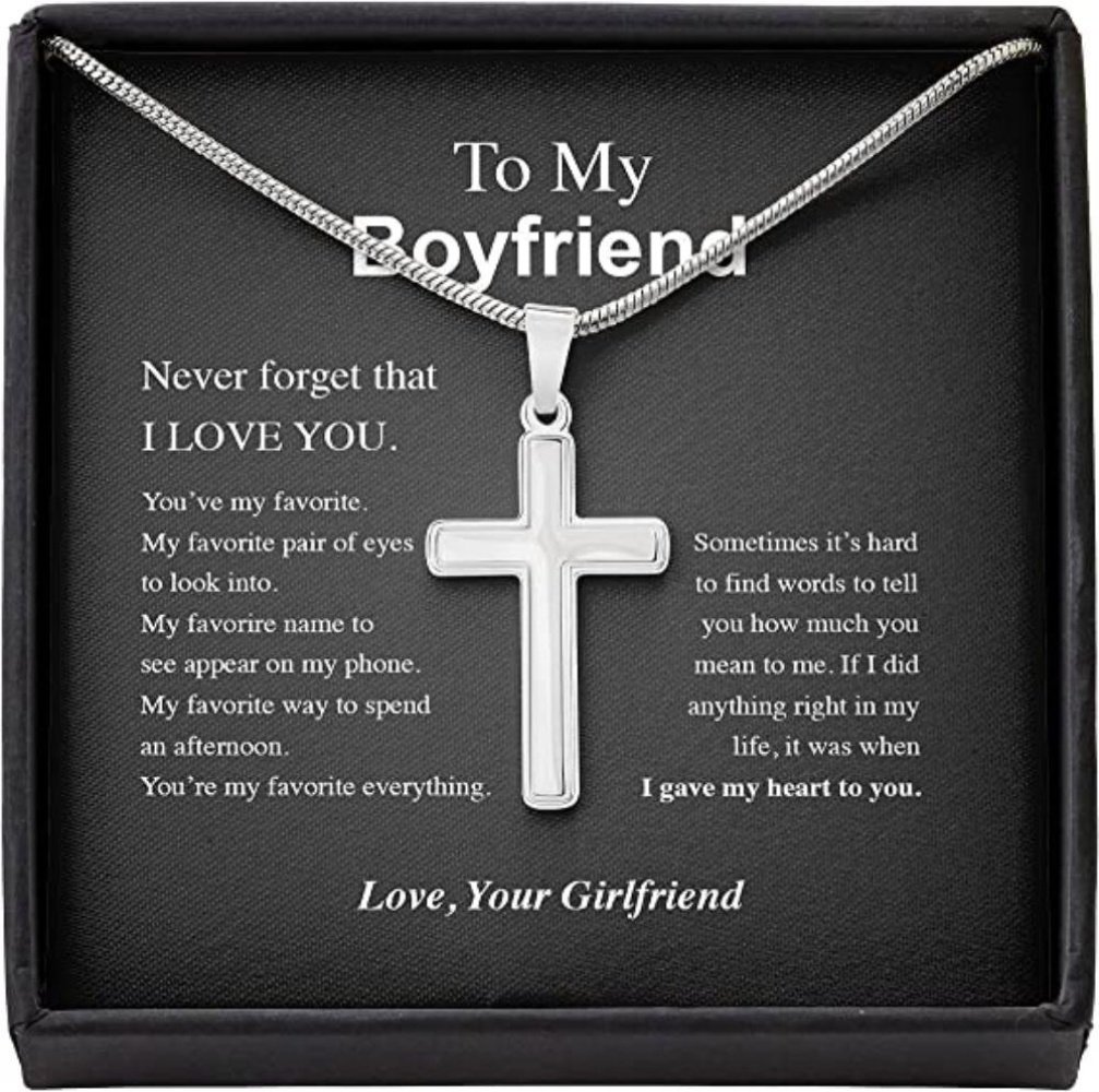 to my boyfriend necklace gift from girlfriend love favorite heart WX 1626754356
