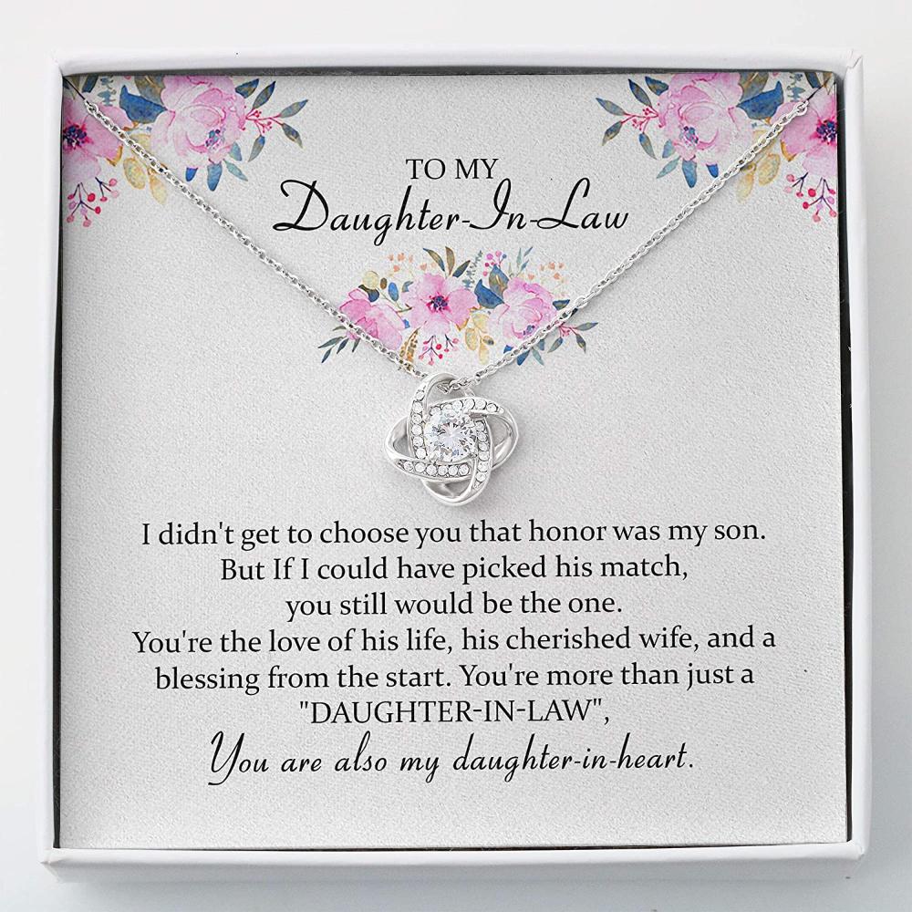 Daughter-in-law Necklace, To My Daughter In Law Necklace Gift - Daughter In Law gift