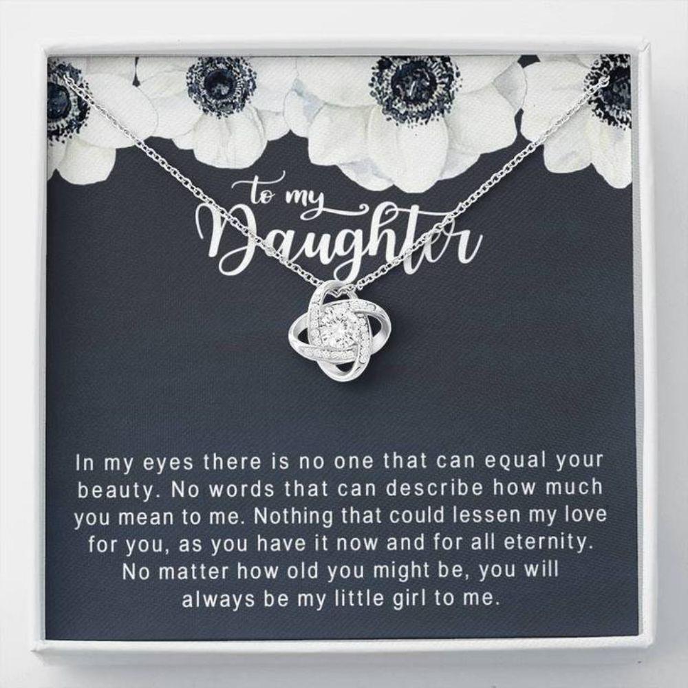 Daughter Necklace, To My Daughter Necklace Gift - You Will Always Be My Little Girl