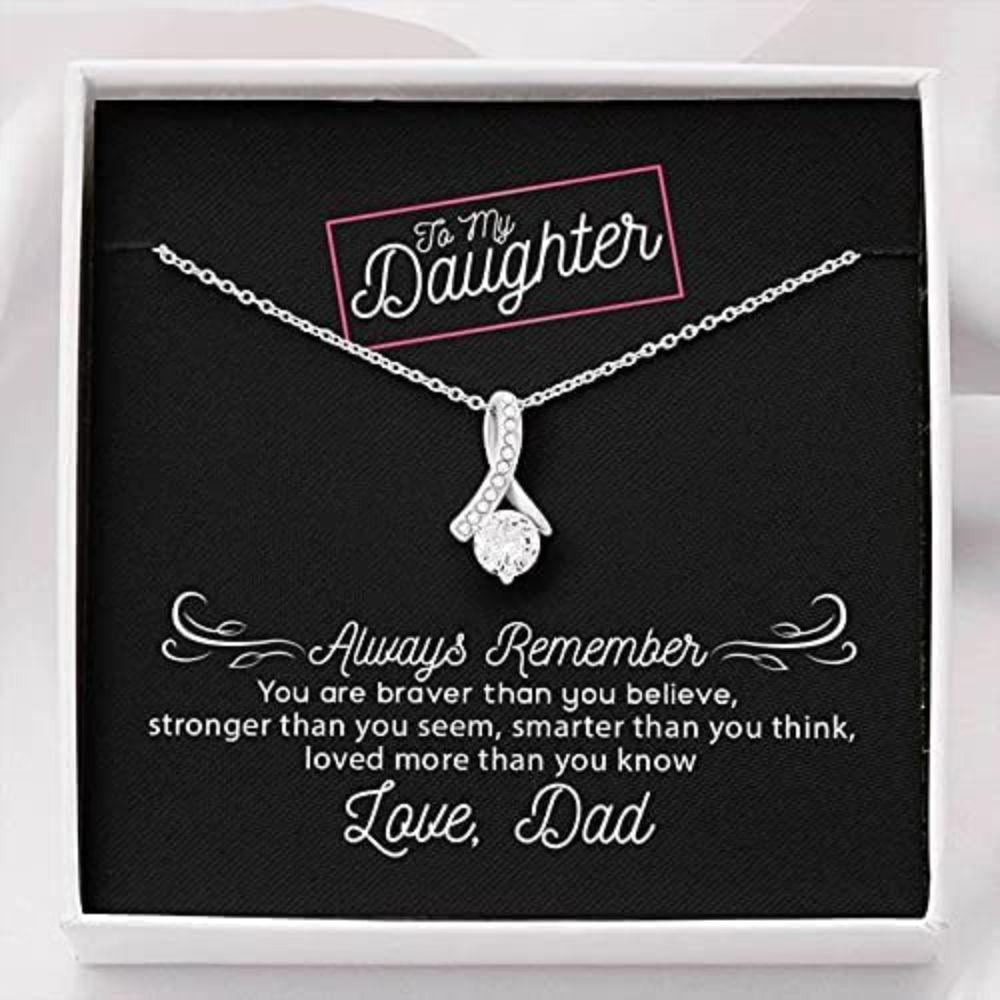 Daughter Necklace, To My Daughter Necklace Graduation Gift For Daughter From Dad Love Always