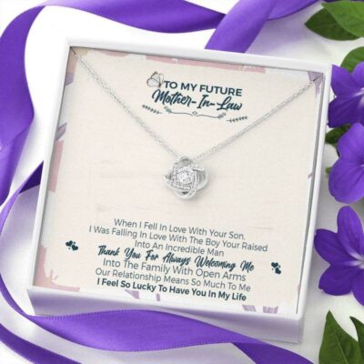 Mother-in-law Necklace, To My Future Mother In Law, Thank You For Welcoming Me Necklace – Future Mom In Law Gift