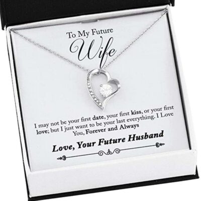 Girlfriend Necklace, Future Wife Necklace, To My Future Wife “Last Everything – SO” Necklace. Christmas Gift For Fiance, Girlfriend, Future Wife, Wife